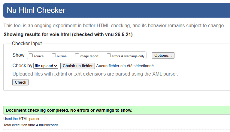 Validation W3C